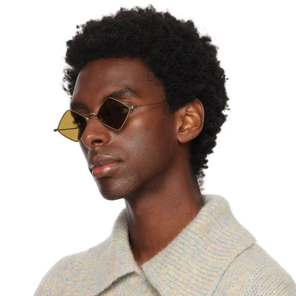 Saint Laurent Women Sunglasses Gold Brown SL302LISA 011 NEW AUTHENTIC - Picture 10 of 10